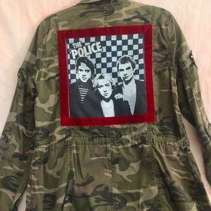 Repurposed camo jacket with The Police M